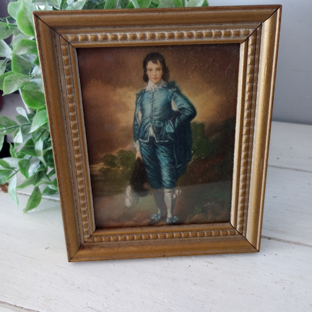 The Blue Boy Framed Artwork Chicago Thomas Gainsborough  Medieval Reproduction